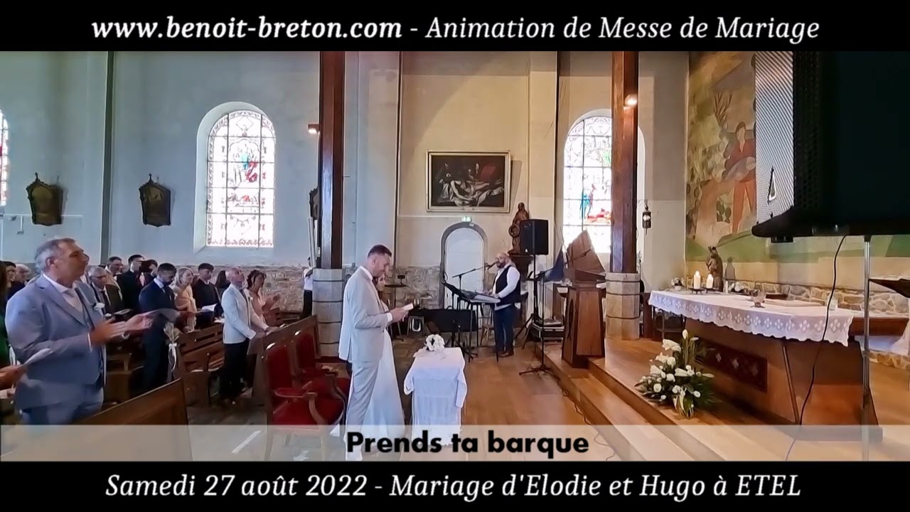 Prends ta barque - Animation Messe Mariage Rock Morbihan 56 - Benoît BRETON