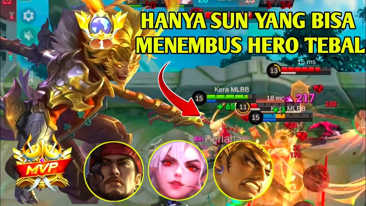 CARA SUN MENEMBUS HERO TEBAL BIAR JADI CEMILAN SUN (MOBILE LEGENDS) 
