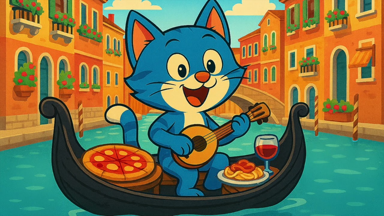 🌍 Le Chat Bleu &ndash; Voyage autour du Monde | Album Complet (12 comptines, 3&ndash;6 ans)