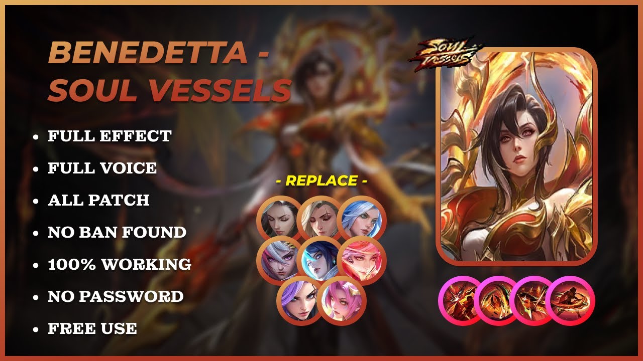 🔴 UPDATE! Script Skin Benedetta Soul Vassels - No Password | No Banned | Latest Patch