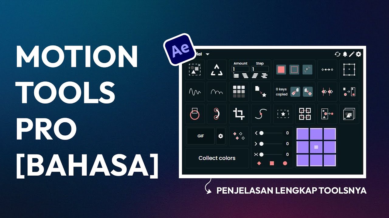 TUTORIAL LENGKAP MOTION TOOLS PRO | AFTER EFFECTS TUTORIAL