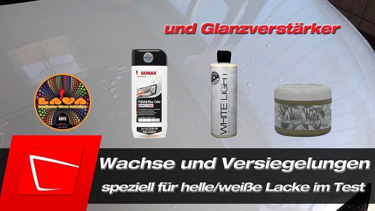 Chemical Guys Lava Whitelight Dodo Juice Diamond W. Autopflegeprodukte für weißen Lack im Test