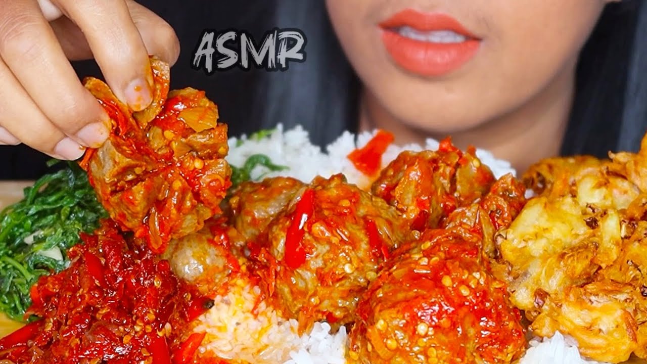 ASMR SAMBAL BAKSO ||ASMR EATING FOOD MUKBANG SPICY ||MUKBANG INDONESIA #ASMR #asmrsounds #asmrvideo