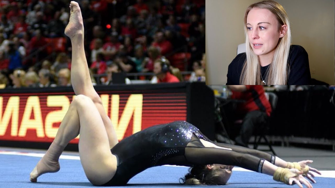 NCAA Division 1 Gymnastics All-American Reacts to Old Videos *EMOTIONAL*