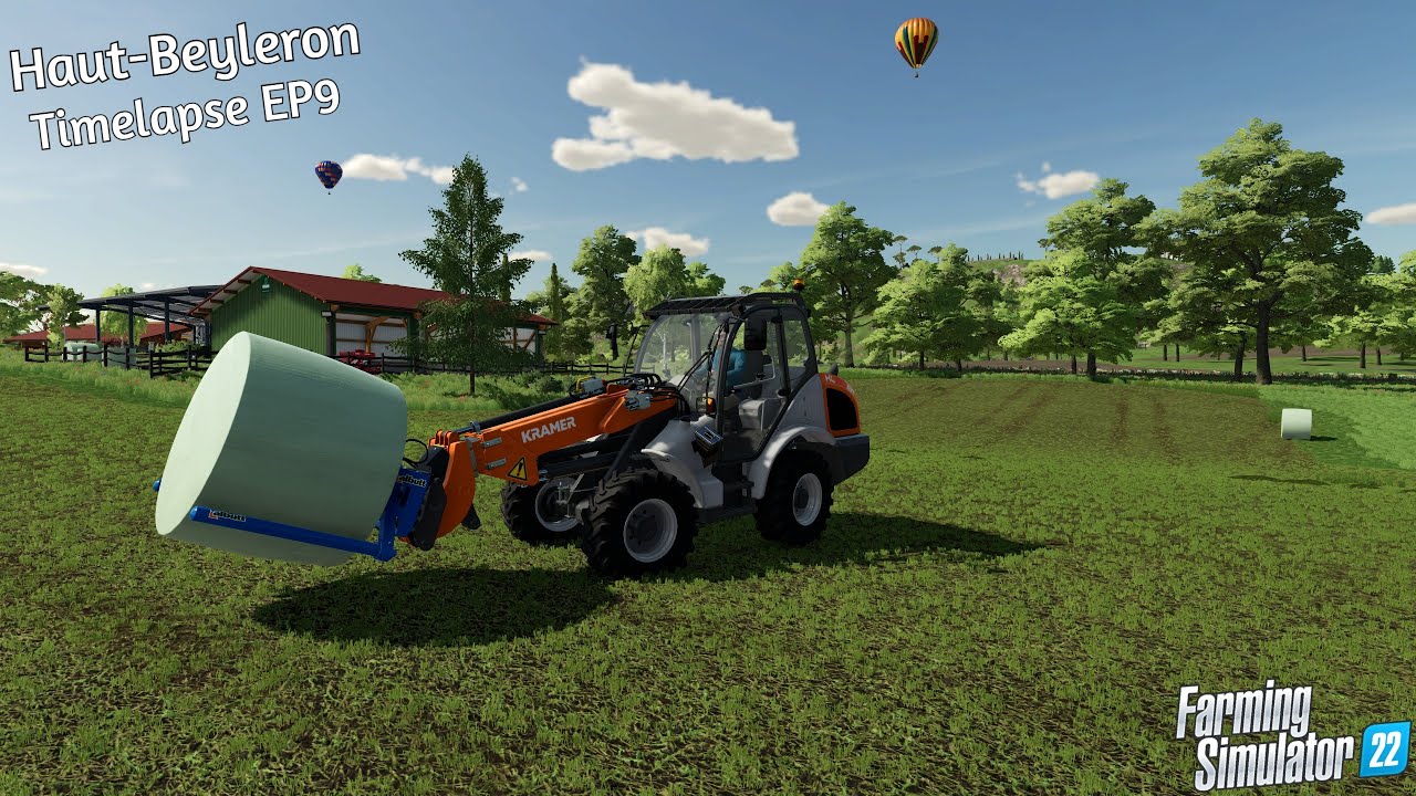 FS22/LS22◼️Haut-Beyleron EP9◼️Rolling Field34,Spraying weeds,making silage bales,liming fields