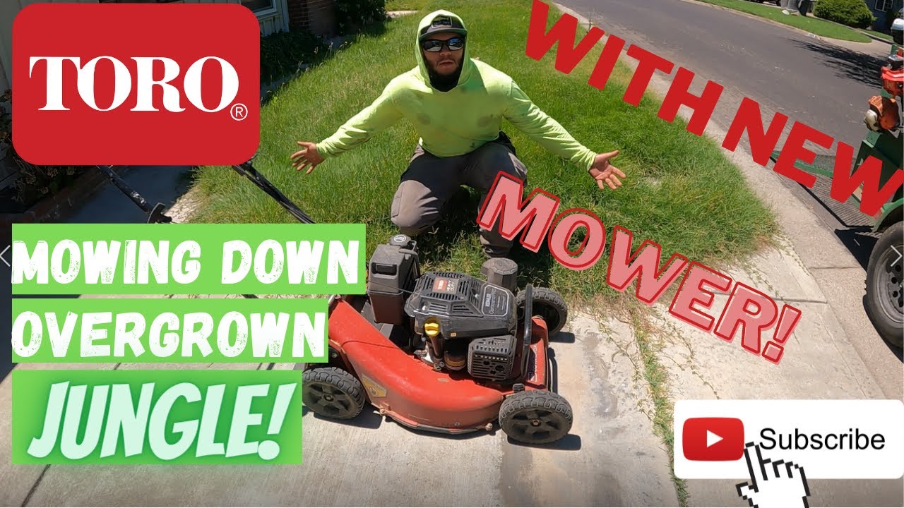 Mowing Overgrown Jungle... WITH MY NEW MOWER! (Toro 21