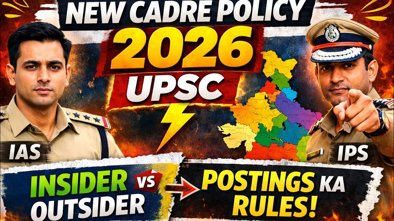 2026 New Cadre Policy 🚨 UPSC ke liye Must | IAS/IPS Posting Explained | 
