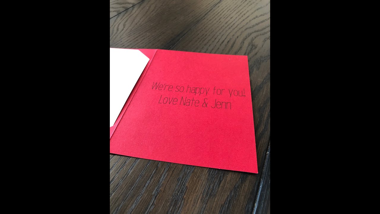 Напишите внутри открытки с Cricut Joy