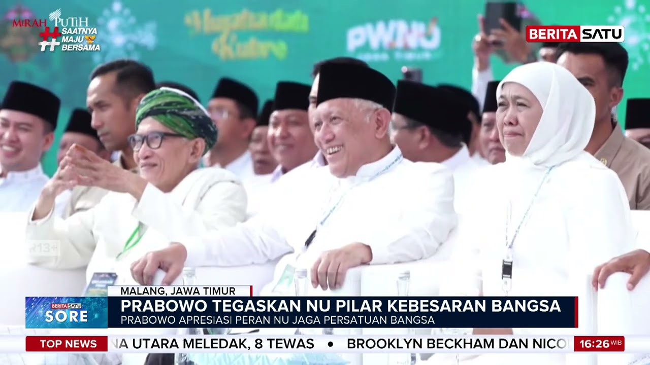 Prabowo Soroti Peran NU Menjaga Persatuan Bangsa #beritasatu