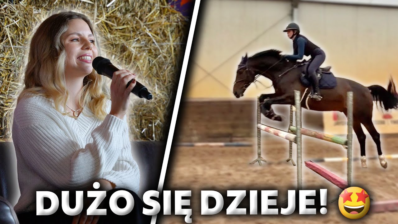 STAJENNY VLOG🩷| Trening skokowy 💪🏼| Szykujemy się na pierwsze zawody na hali 🐎| Spotkanie autorskie📕