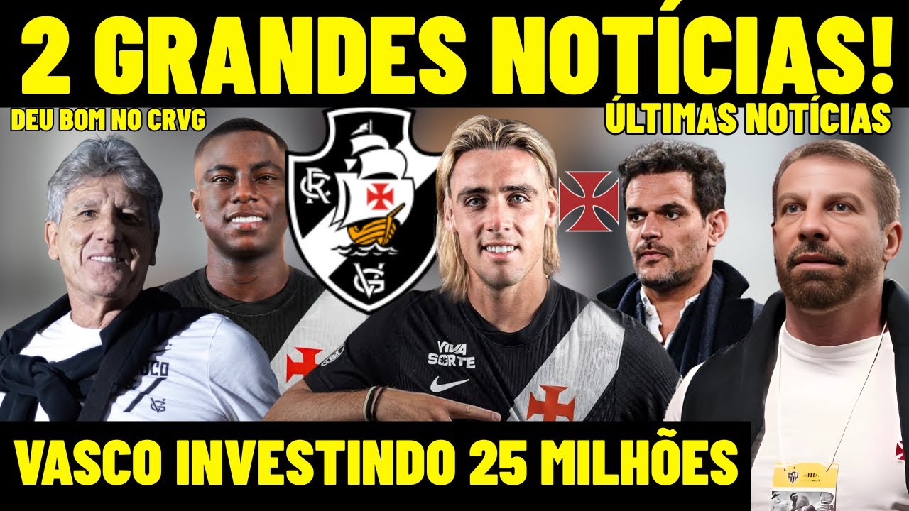 DUAS GRANDES NOT&Iacute;CIAS NO VASCO! INVESTIMENTO DE 25 MILH&Otilde;ES NO CRVG! PALMEIRAS DE OLHO EM CUIABANO?