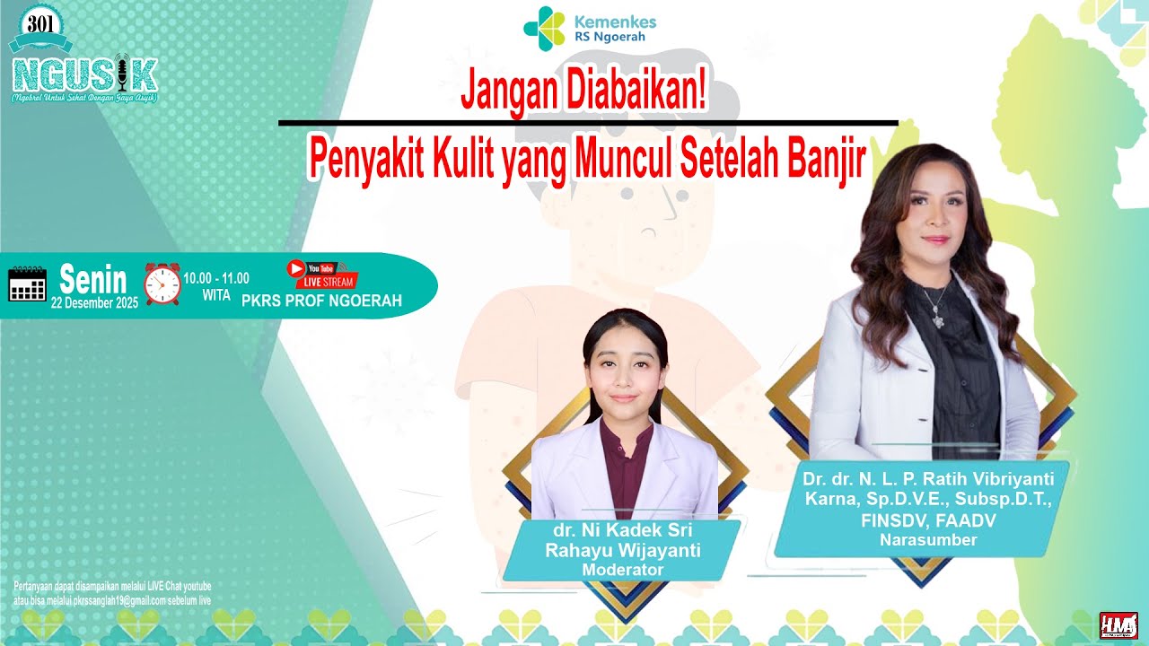 Jangan Diabaikan! Penyakit Kulit yang Muncul Setelah Banjir