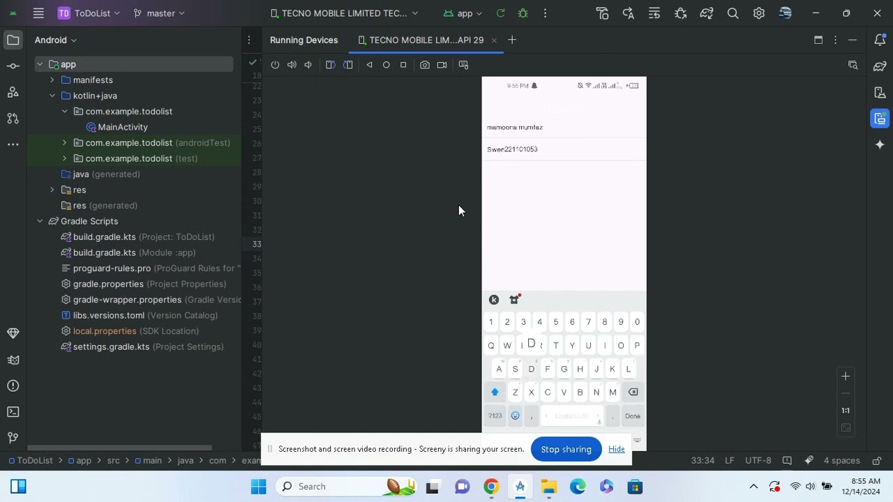 todo list in kotlin language @MuhammadWaleed-u4g