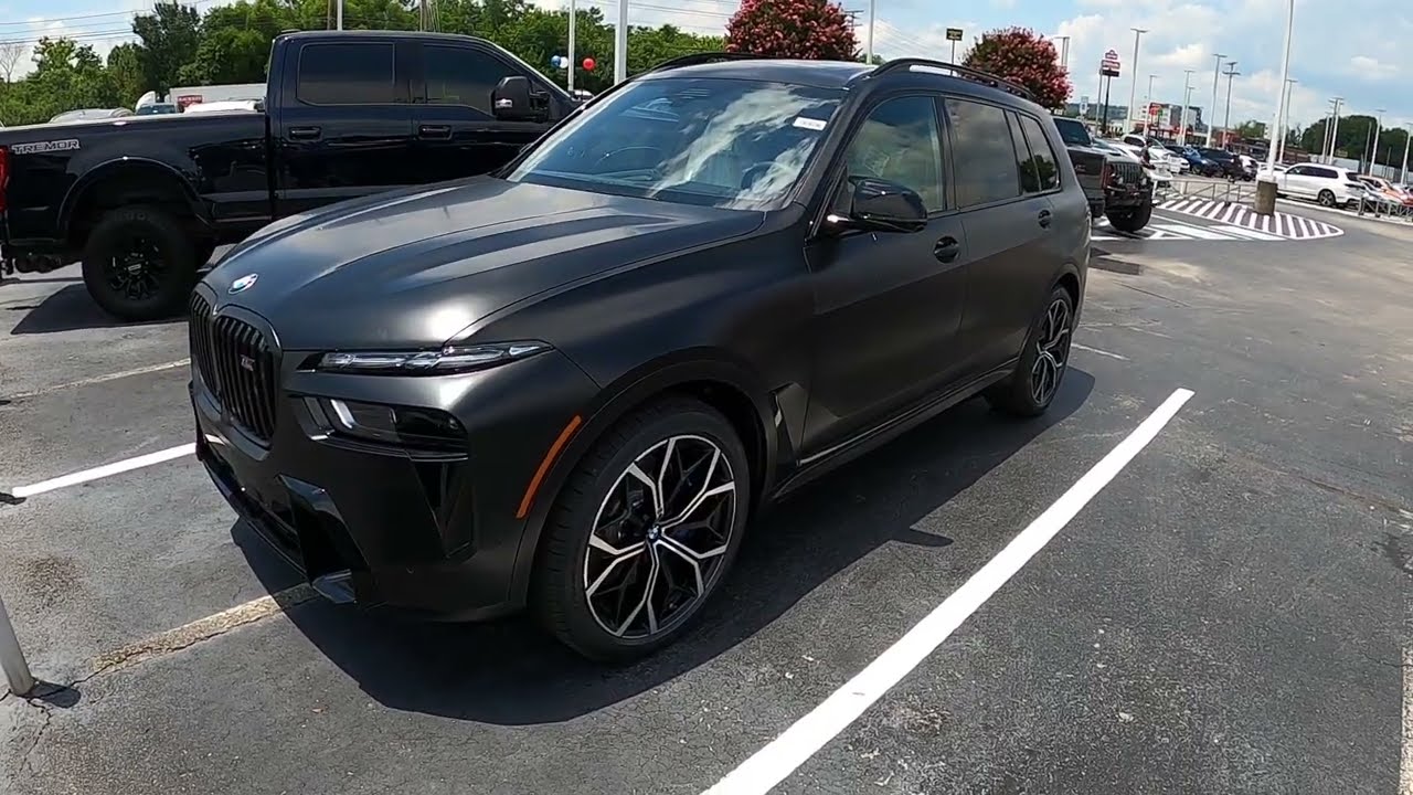 What does BMWs Frozen Black Metallic look like on an the BMW X7 M60i? Video walk around -Grayson BMW