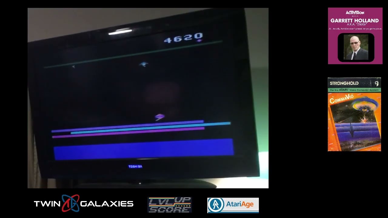 Atari 2600 NTSC - Stronghold - Game 1 B/B - 9,890 *WORLD RECORD*