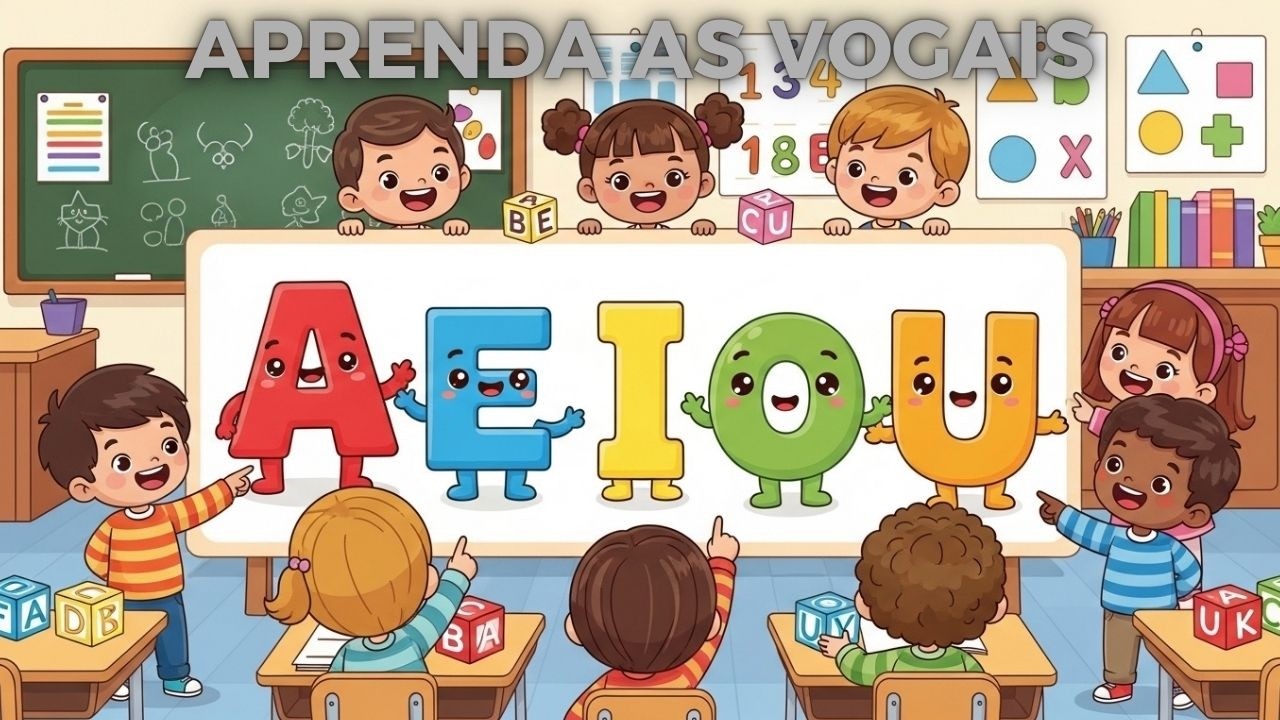 Aprendendo as Vogais A E I O U / Mundo Encantado Kids #youtubekids #aprender #canalkids