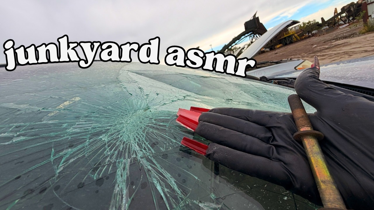 exploring junkyard for asmr and sleep - lofi tapping