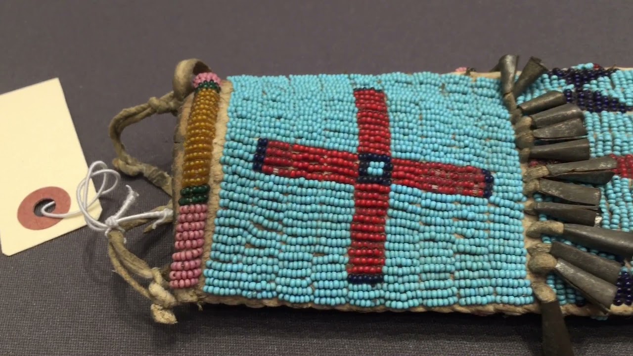 Native American (Lakota) Knife & Beaded Sheath, late 1800’s.