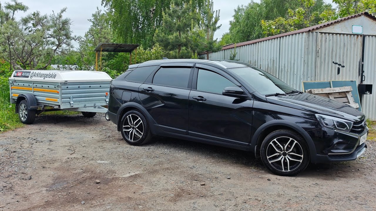 Едем в Крым на Lada Vesta с прицепом, отдых дикарями.