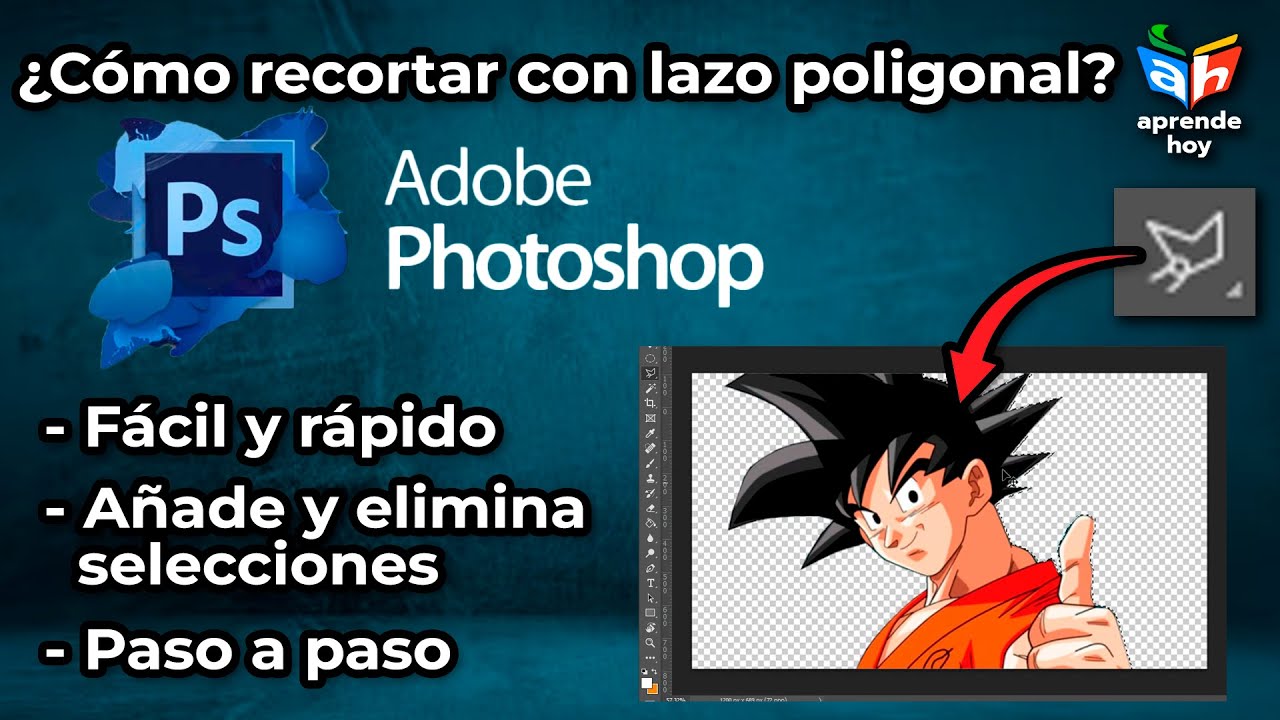 ¿Cómo usar el lazo poligonal en Photoshop? #photoshop #diseñografico
