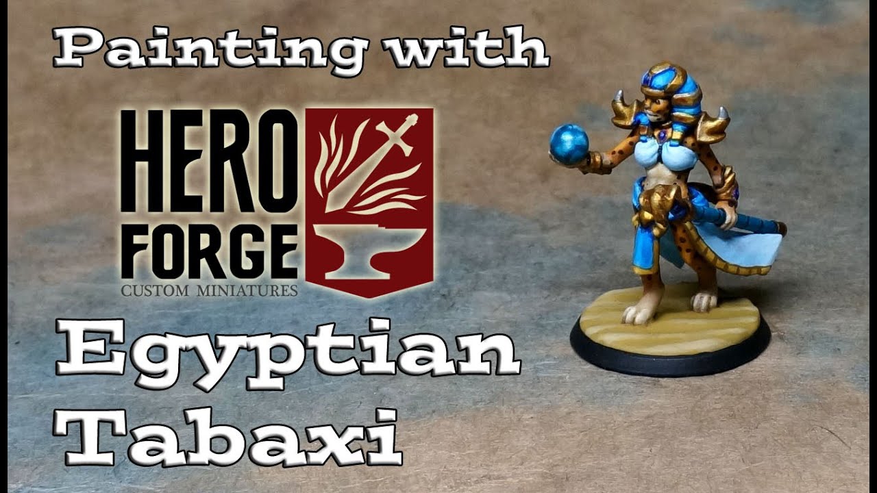 Painting with Heroforge 14: Egyptian Tabaxi