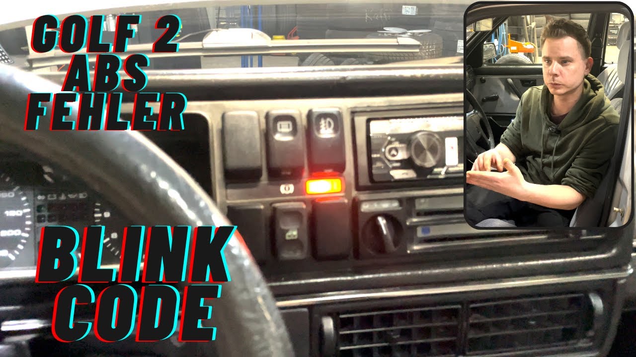 Golf 2 ABS Fehlercodes auslesen mit Blinkcodes