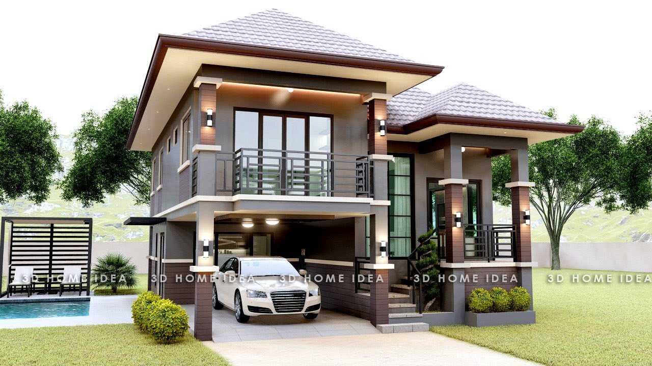 HOUSE DESIGN | 8 X 12 METERS | 4 BEDROOM