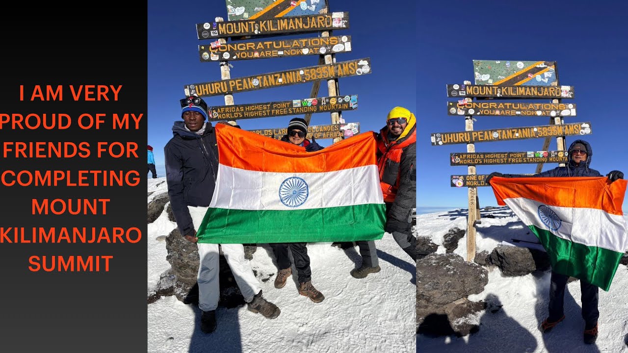 I am proud of my friends for completing Mount Kilimanjaro summit!!!!