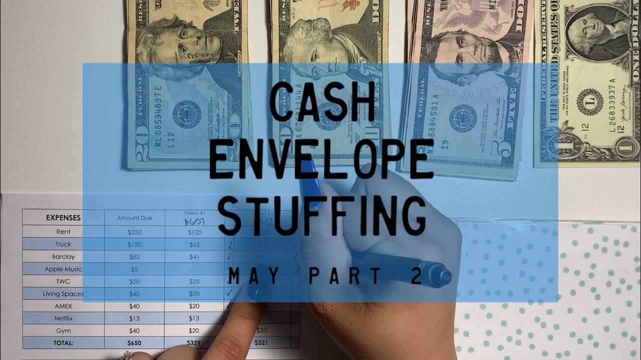 Cash Envelope Stuffing, May pt. 2 | PARKOO Giveaway Winners | BudgetWithBri