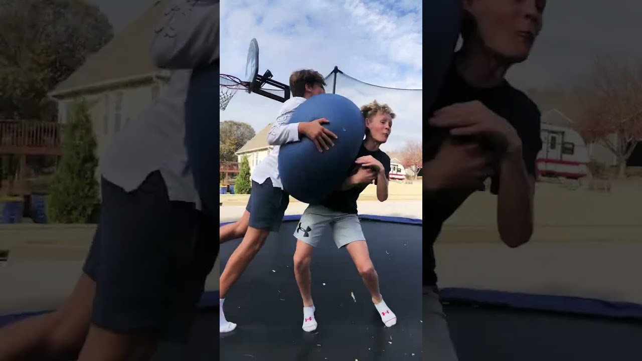 Hard hits#bighits #football #youtubeshorts #yogaball
