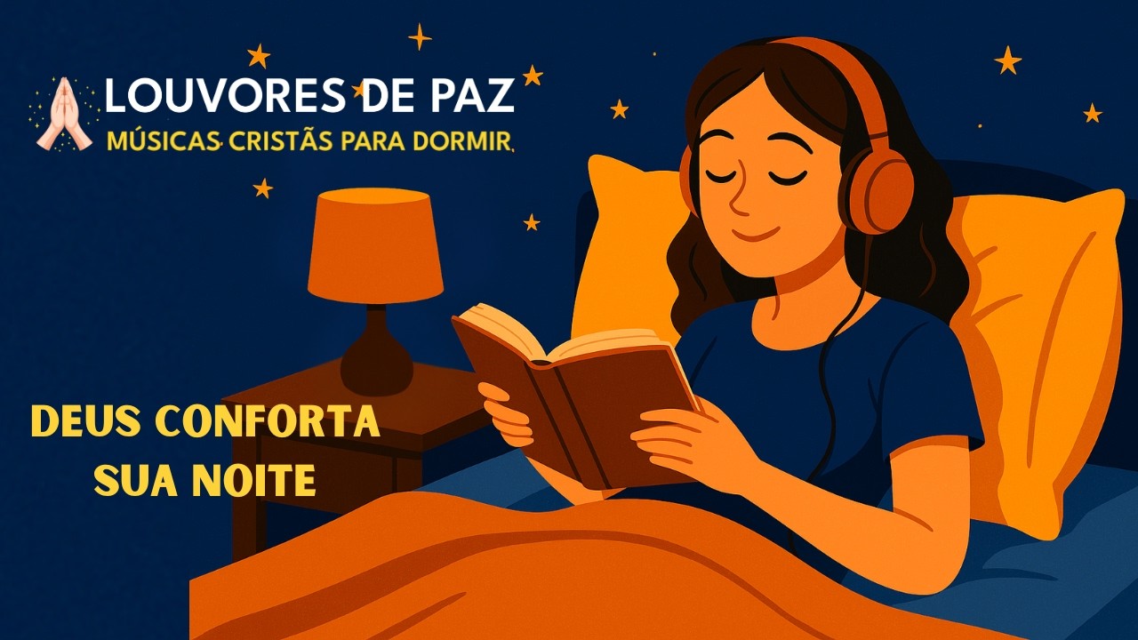🙏 Deus Conforta Sua Noite | Louvores de Paz para Dormir Profundamente 🌙 Música Cristã Calmante