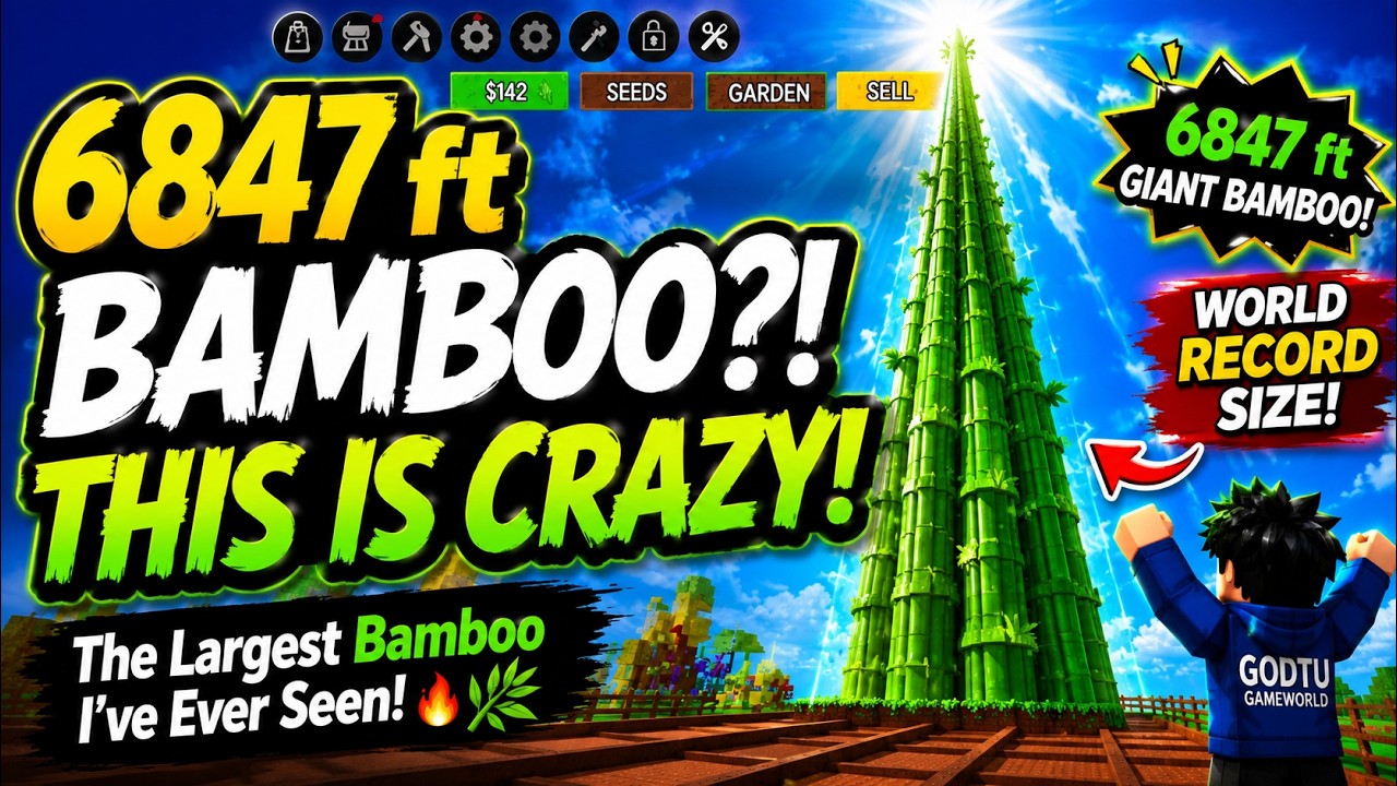 [Roblox] Grow a Garden 2 Guild Mission &ndash; 6,847 FT BAMBOO?! INSANE SIZE!