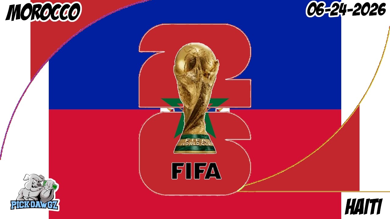 Марокко против Гаити, Чемпионат мира 2026: бесплатные прогнозы на 24.06.26 от PickDawgz On the Pi...