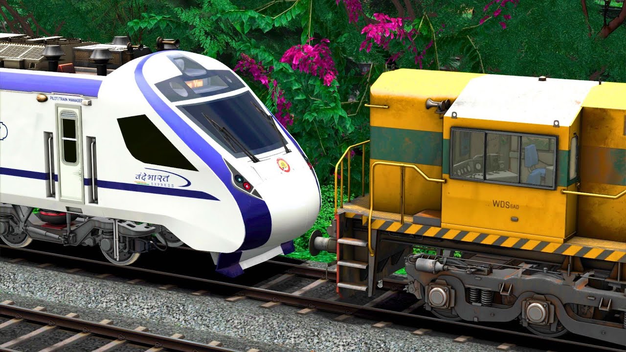 WDS6AD SHUNTING VANDE BHARAT EXPRESS TRAIN | BUMPY RAILROAD Train Simulator | Railworks | NTG GAMING