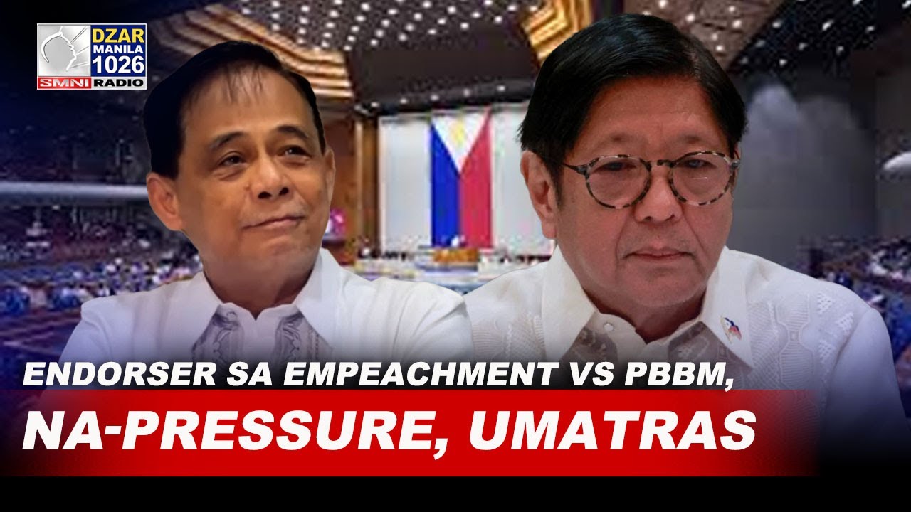 Mga kongresista, NA-PRESSURE UMATRAS — Atty. Garcia sa endorser sa PEOPLE’S IMPEACHMENT vs PBBM