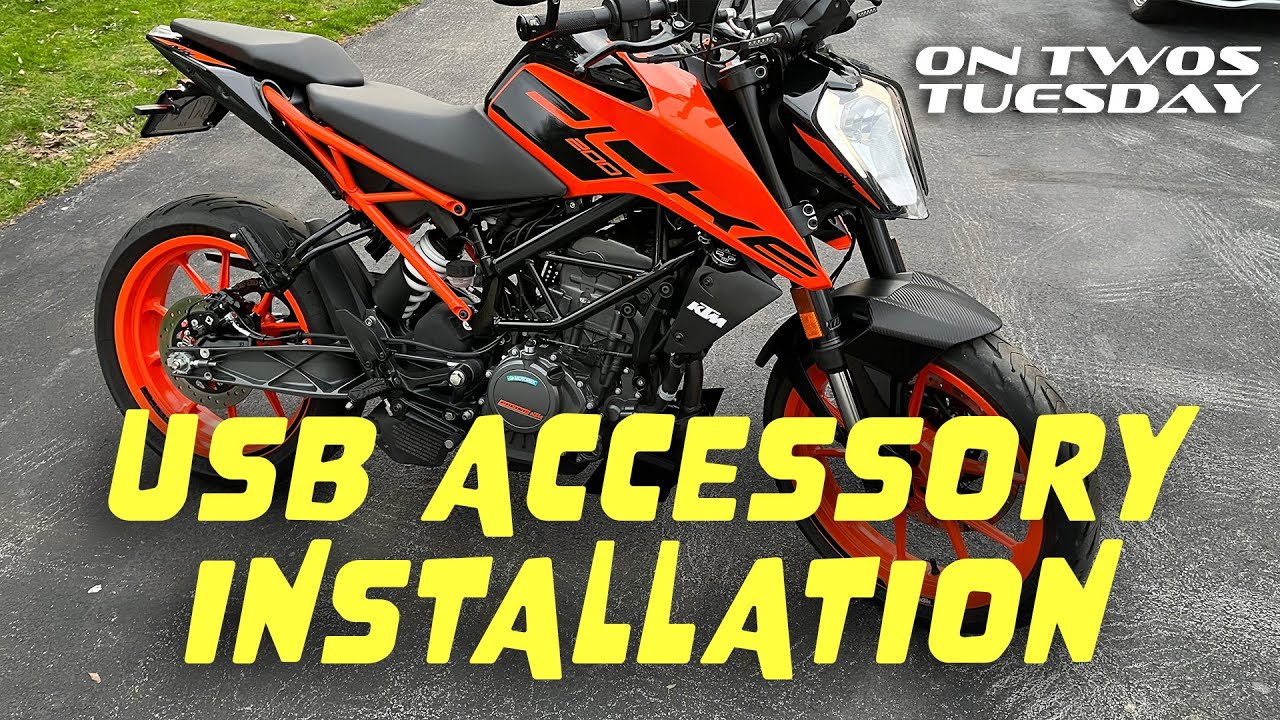 EP.005 ON TWOS TUESDAY - KTM DUKE USB POWER ACCESSORY INSTALLATION