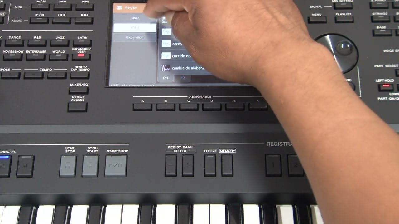 Tutorial de como cargar ritmos en la Yamaha psr sx700 y 900 parte 1