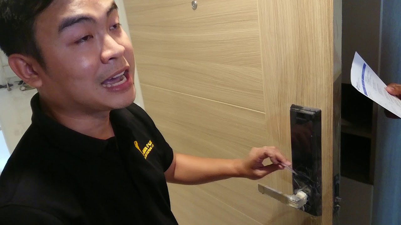 วิธีเซ็ท Digital Door lock ของ Samsung