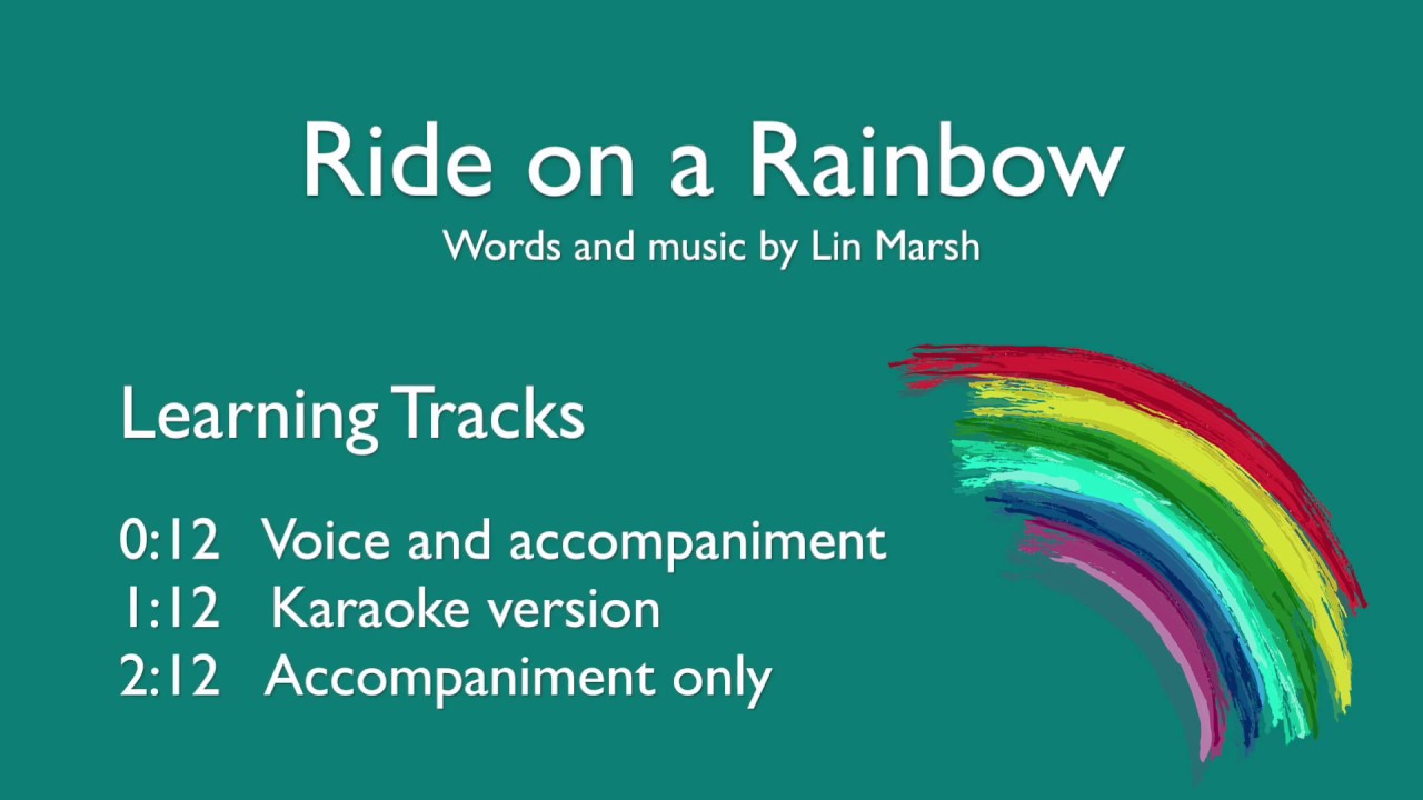 'Ride on a Rainbow' by Lin Marsh. ABRSM Prep Test. Learning tracks.