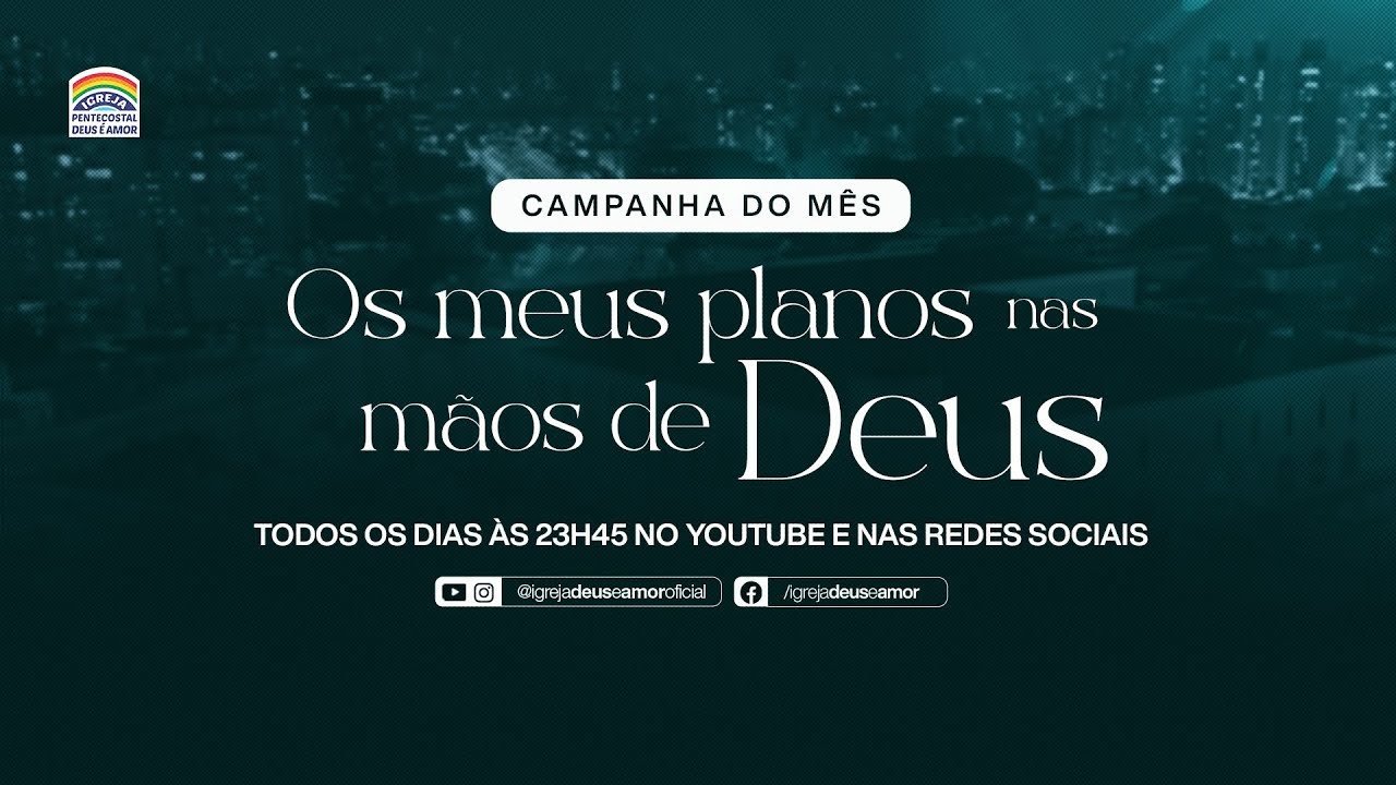 Oração da Meia-Noite | Os meus planos nas mãos de Deus | IPDA AO VIVO | 02/01/2026