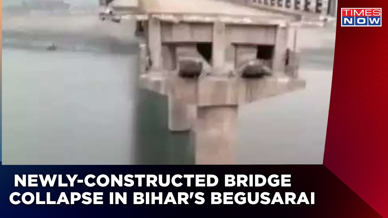 Newly Built Bridge Falls Before Inauguration In Bihar's Begusarai | Nitish's Sushasan Reality