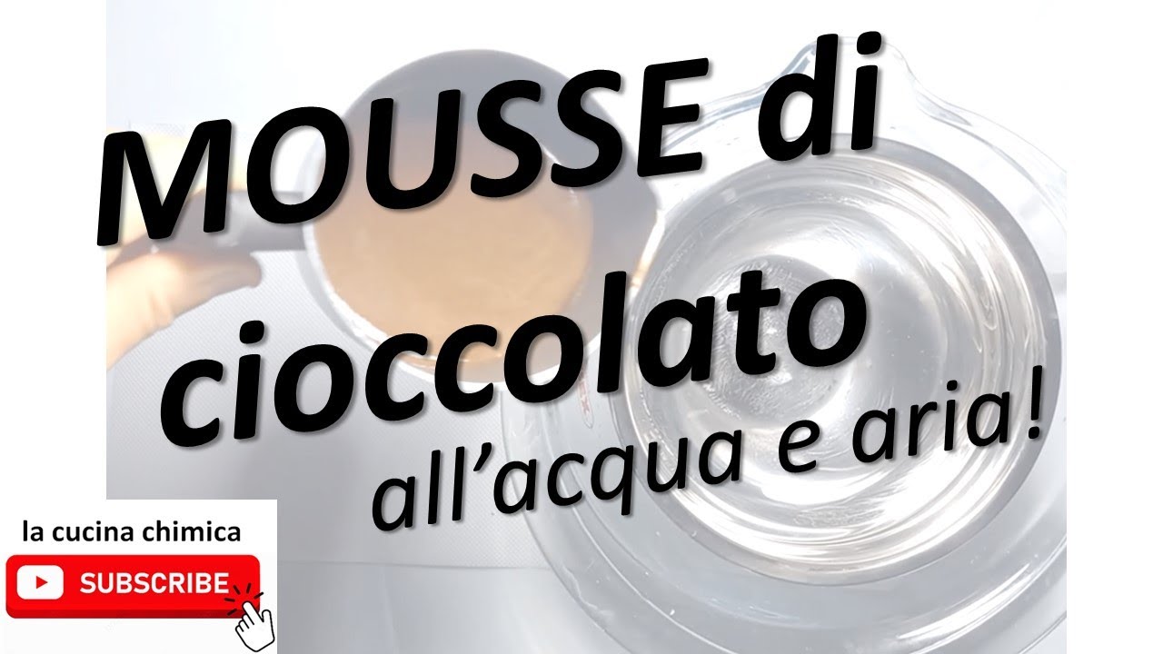 Mousse di cioccolato all'acqua e aria attività stem docenti scuola secondo grado