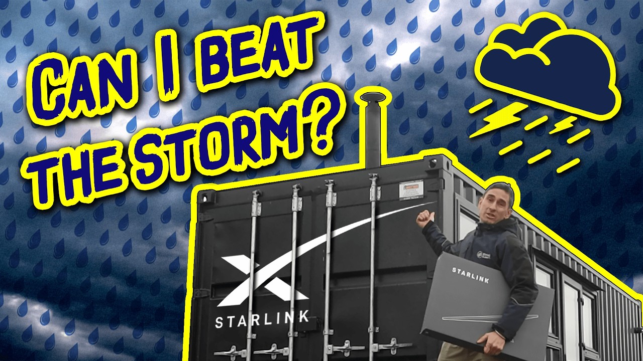 Lightning-Fast Starlink Installation on a Shipping Container