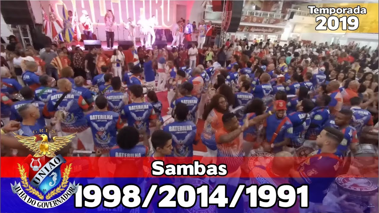 União da Ilha 1998, 2014 e 1991 - Bateria no Salgueiro Convida - Apoteose ao vivo - #SC19