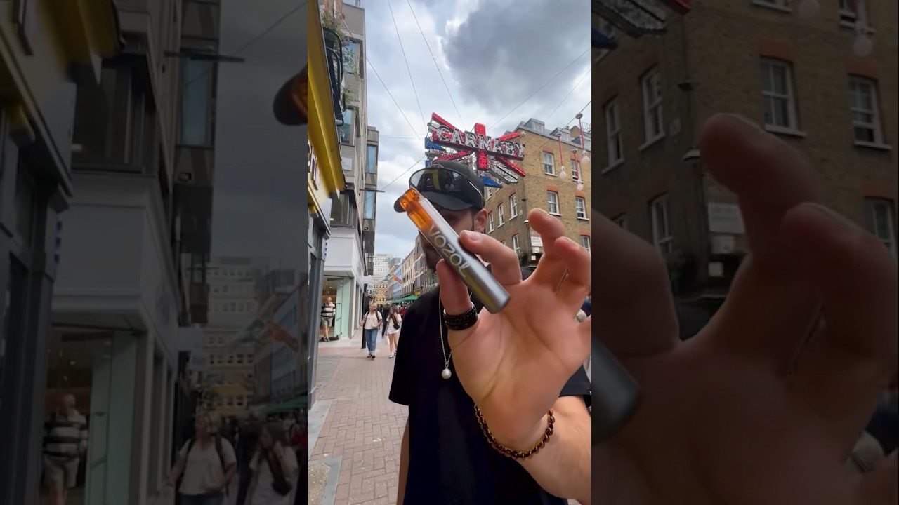 📍LONDON unboxing my new NEON800 Vozol #london #city #transitions