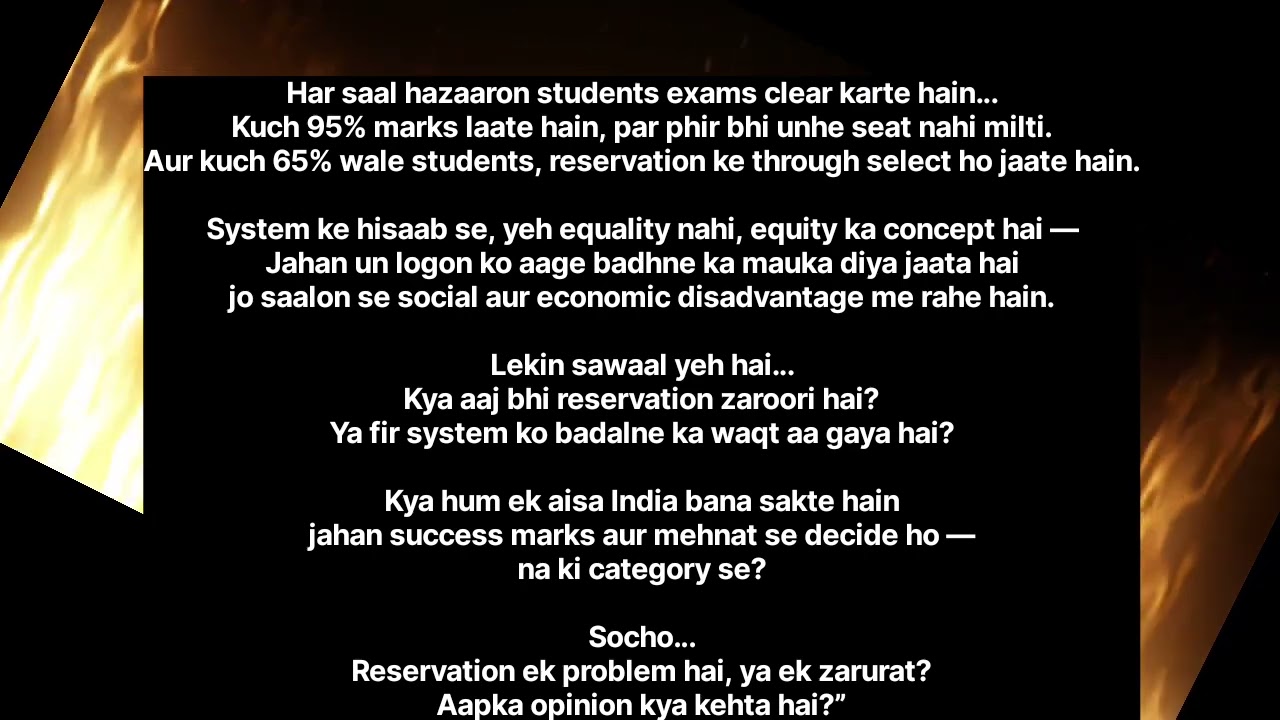 Reservation in education and job 