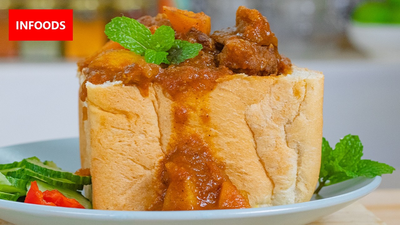 🇿🇦 South African Bunny Chow Recipe | How to Cook Bunny Chow | Infoods