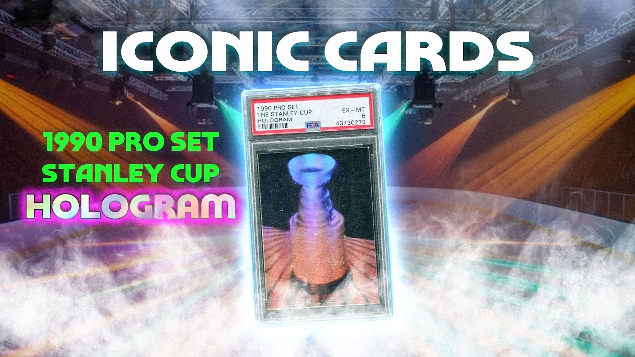 Знаменитые хоккейные карточки | 1990-91 Pro Set Hockey Голографическая карточка STANLEY CUP