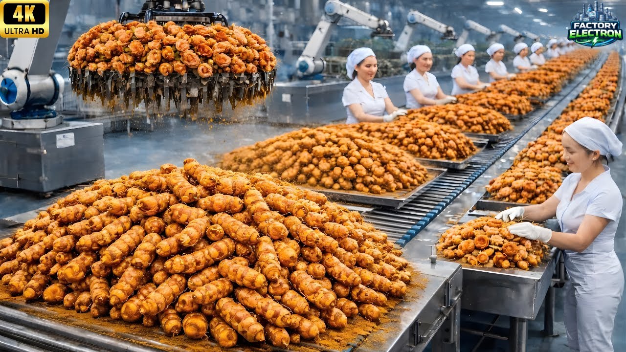 Unbelievable! How Millions of Turmeric Are Processed Inside the Largest High Tech Turmeric Factory