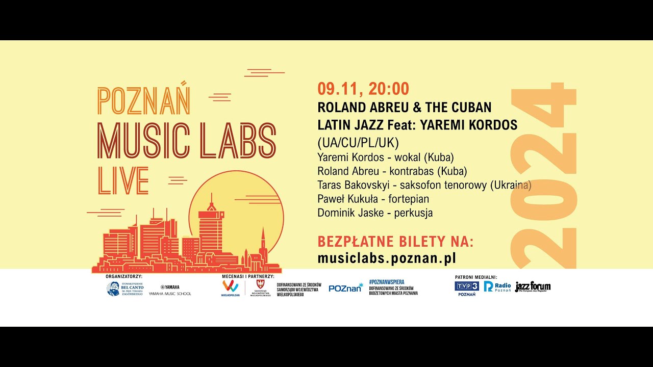 Roland Abreu & The Cuban Latin Jazz Feat. Yaremi Kordos ramach cyklu Poznań Music Labs LIVE!